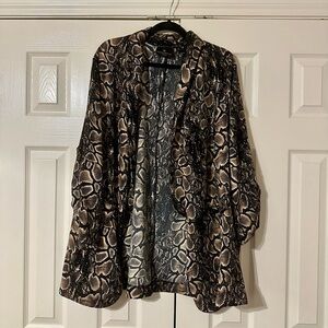 Snakeskin Print Blazer